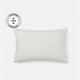 Salvia Reversible Cotton Mist Pillowcase Set Light Sage - Off White
