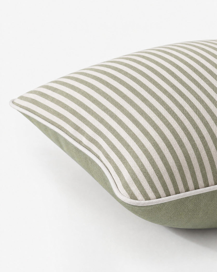 Sunday Citizen Serra Throw Pillow in Sage - Off White