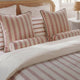 Rimini Reversible Cotton Sateen Duvet Cover Terracotta - Misty Blue 