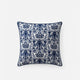 Sunday Citizen Tile Throw Pillow in Classic Blue - Ivory