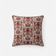 Sunday Citizen Tile Throw Pillow in Terracotta - Ivory