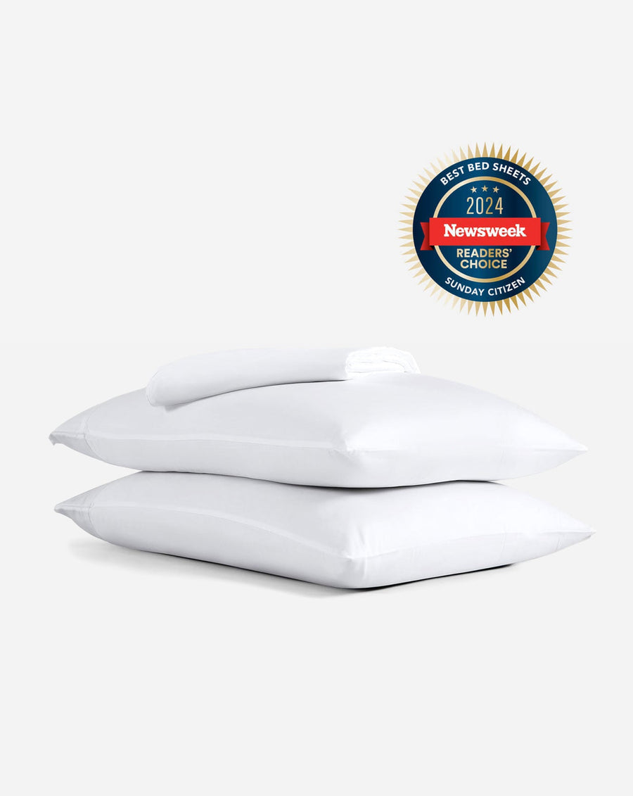 Natural Premium Bamboo Sheet Set Clear White